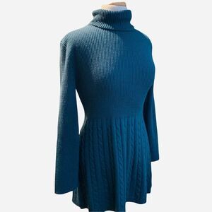 Soft Surroundings Teal Turtleneck Sweater